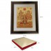 Gold Plated Laxmi Ganesh Saraswati Golden Red Velvet Box Packing